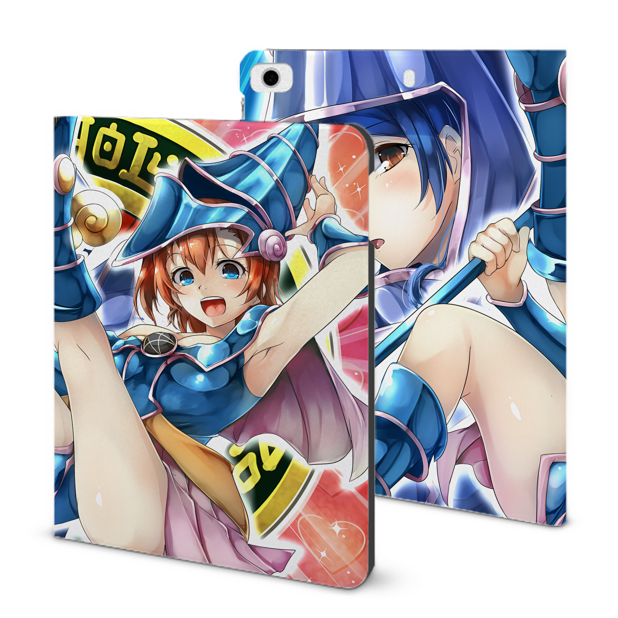 （画像用） 遊☆戯☆王 Yu-Gi-Oh! IPad ケース ブック型 PUレザー TPU 耐衝撃 軽量 薄型 ペン収納なし 全面保護 IPad 各モデル対応